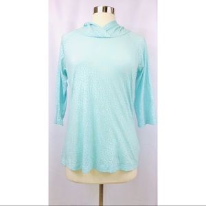 Columbia Lightweight Sheer Hoodie in Light Blue M